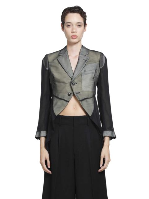 Comme Des Garçons Sheer Nylon Long Blazer
