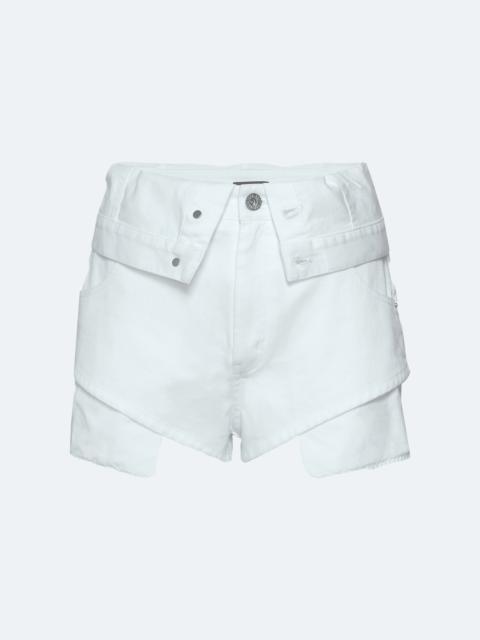 LAPOINTE Stretch Cotton Twill Foldover Short