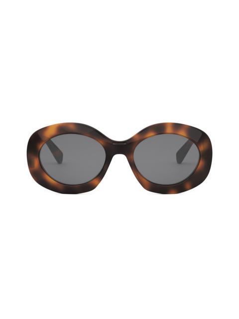 CELINE Women's Triomphe 54MM Round Sunglasses - Dark Grey Havana
