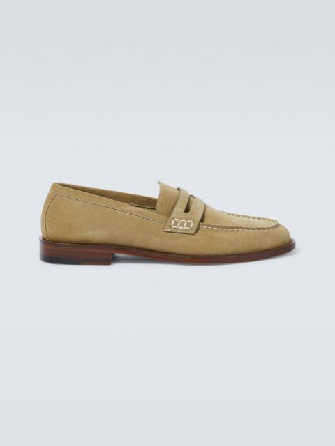 Manolo Blahnik Perry suede loafers