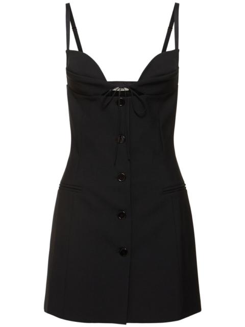 NENSI DOJAKA Tailored buttoned bra dress