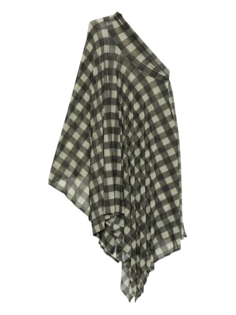 plaid pleated dress