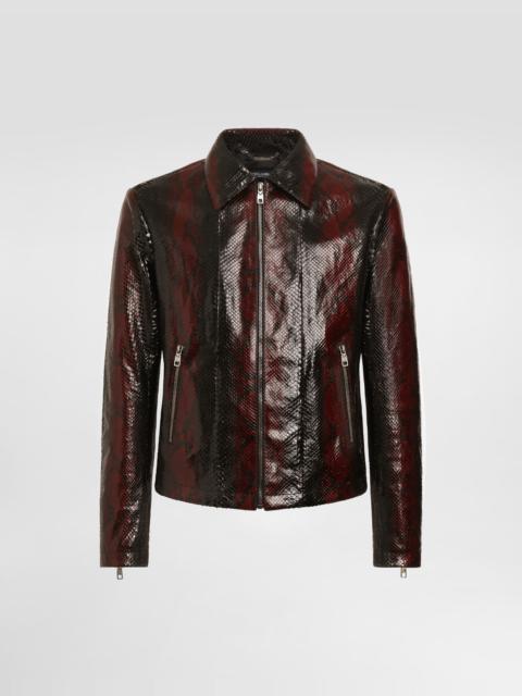 Dolce & Gabbana Migjorn python jacket