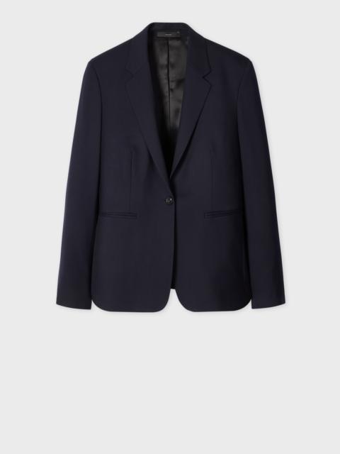 Paul Smith A Suit To Travel In - Women's Navy One-Button Wool Blazer