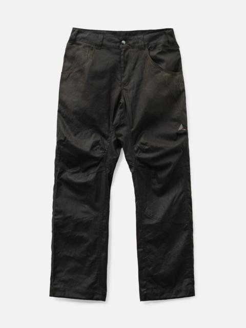 ROA CRIMP SHAPED WAXED COTTON PANTS