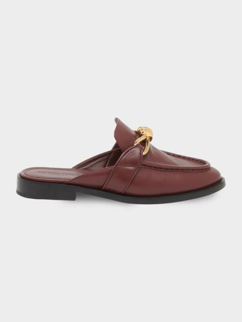 Bottega Veneta Astaire Knot Leather Loafer Mules