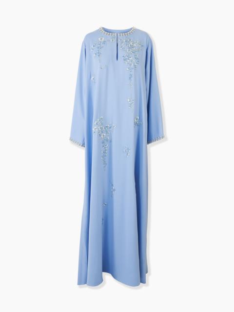 Floral-Embroidered Caftan
