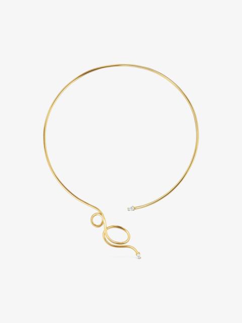 TOUS Open Necklace with 18K gold vermeil and laboratory-grown diamonds Lio LGD