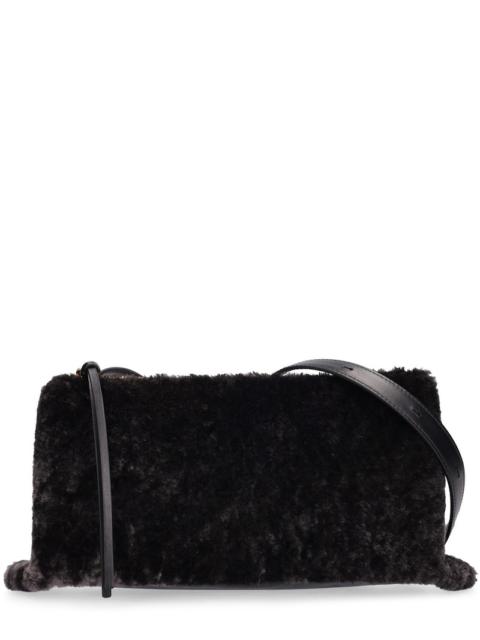 Small Empire shearling shoulder bag