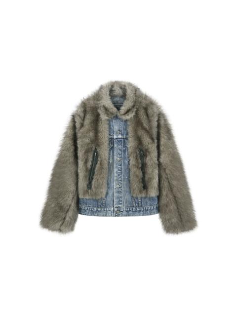 Andersson Bell Fur On Denim Jacket