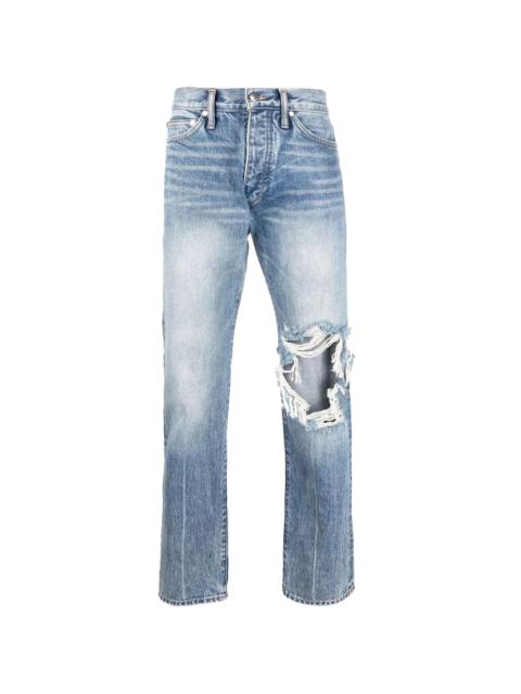 Rhude REWORKED STRAIGHT-FIT JEANS "INDIGO" RHFW21DP020120320032