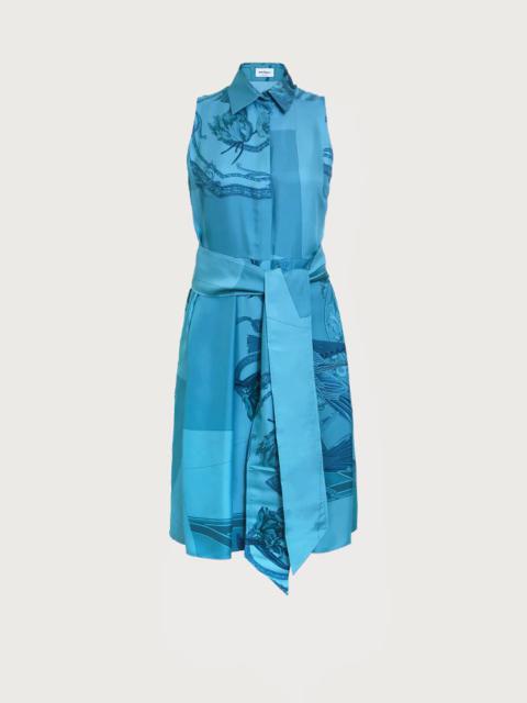 FERRAGAMO SLEEVELESS DRESS WITH SCARF