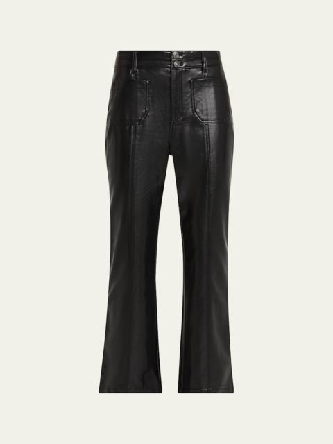 Cinq à Sept Vegan Leather Kick-Flare Pants