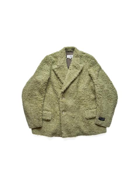 MM6 Maison Margiela MM6 Maison Margiela Hairy Fleece Blazer Jacket Green