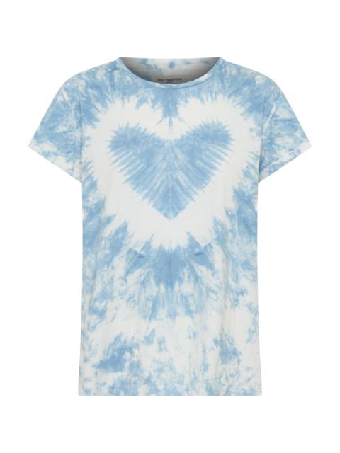 ONE TEASPOON Heart Tie Dye Classic Tee - Faded Blue