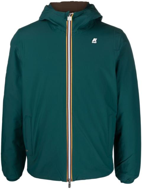 K-WAY logo-appliqué 후드 재킷