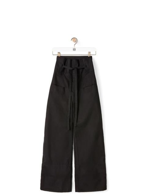 Loewe Oversize turn up trousers in cotton
