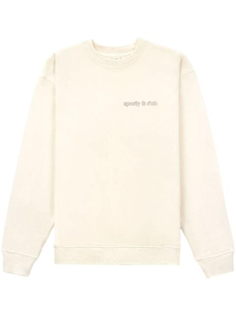Sporty & Rich Avant Garde logo-print sweatshirt
