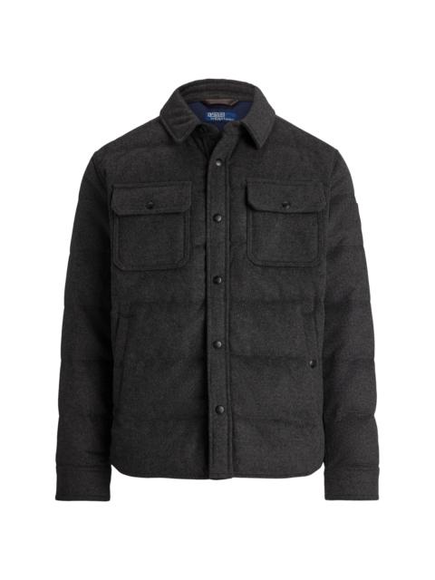 Polo Ralph Lauren Men's Quilted Wool-Blend Down Jacket - Fortress Grey Heather