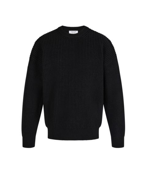 Marine Serre Wool And Fluffy Knit Crewneck Pullover