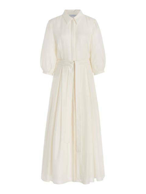 Andy Dress in Ivory Cashmere Wool