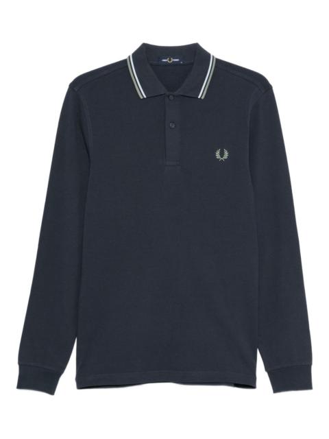 Fred Perry long-sleeve cotton polo shirt