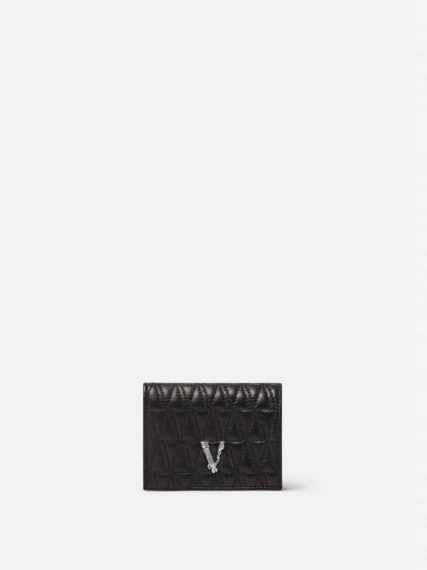 VERSACE Virtus Quilted Bifold Wallet