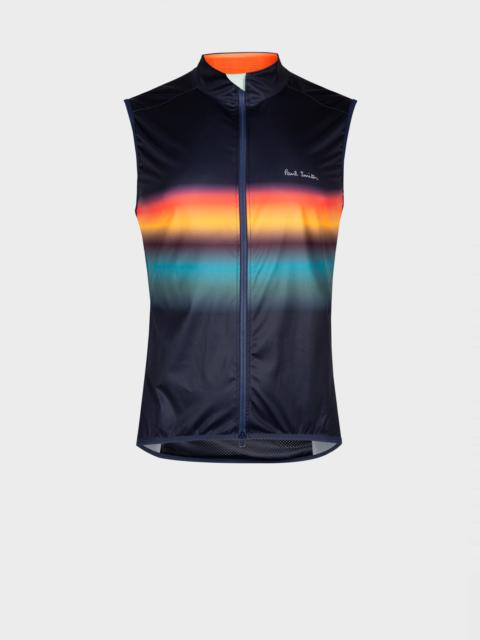 Paul Smith 'Artist Stripe Gradient' Cycling Gilet