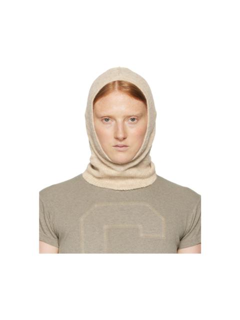 MM6 Maison Margiela Beige Alpaca Balaclava