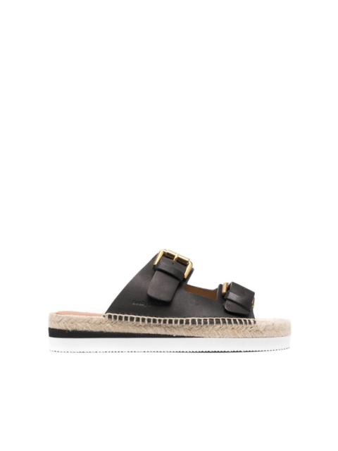 See by Chloé double-buckle leather sandals