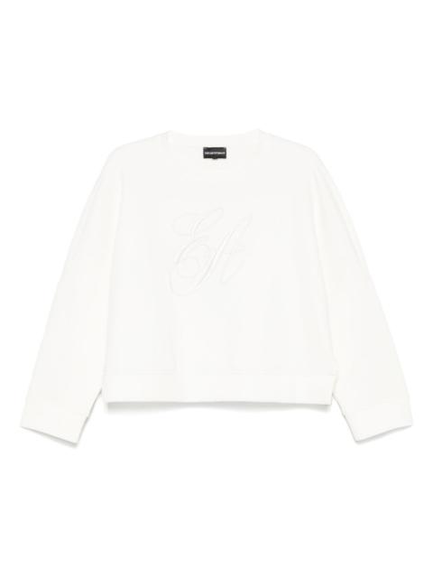 EMPORIO ARMANI logo-embroidered sweatshirt