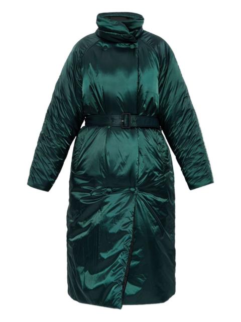 LACOSTE belted puffer jacket