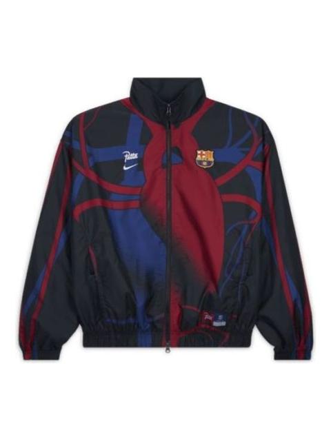 Nike x FC Barcelona x Patta Jacket 'Black Red Blue' FQ4275-010