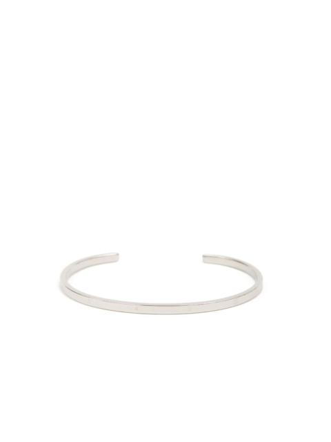 logo-engraved cuff bracelet