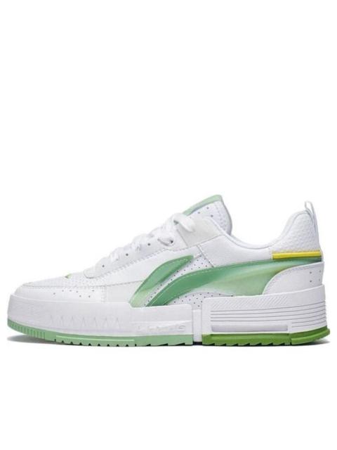 (WMNS) Li-Ning Casual Skate Shoes 'White Lime Green' AGCT136-2