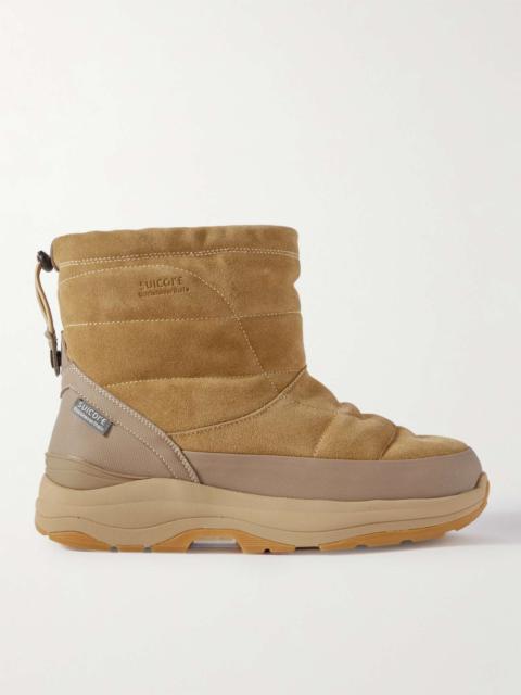 + thisisneverthat® Bower-abTNT Rubber-Trimmed Quilted Suede Boots