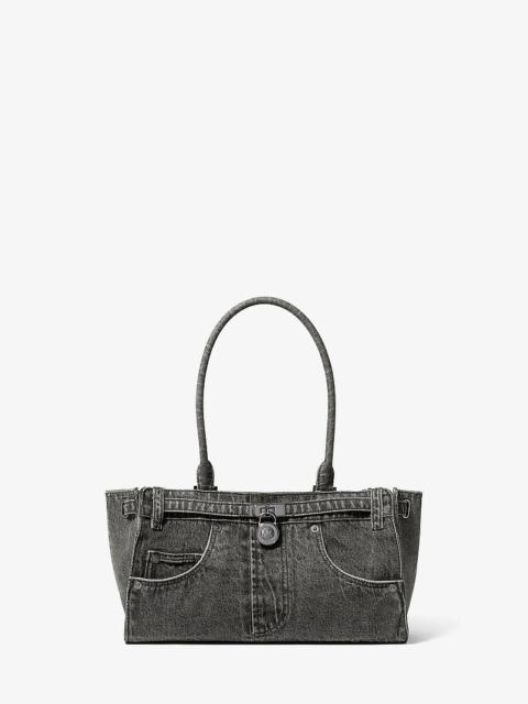 MICHAEL KORS Hamilton Moderne Small Washed Denim Satchel
