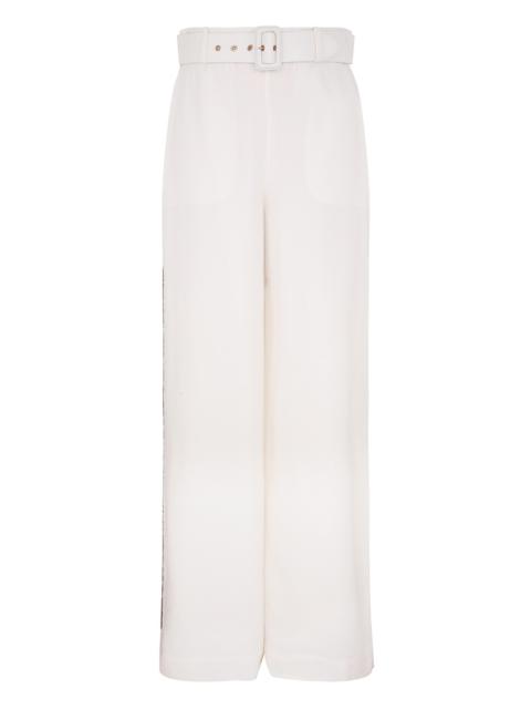 Zimmermann BELTED CHAIN PANT