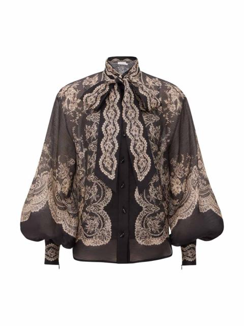 Zimmermann CLASH TIE BLOUSE