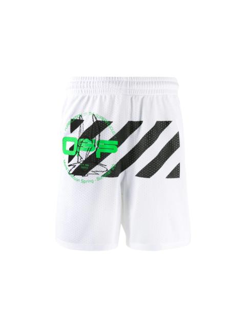 Off-White OFF-WHITE Harry The Bunny Mesh Shorts White/Multicolor