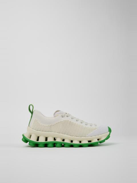 CAMPER Camper x SUNNEI - PELOTISSIMA White and Green Textile Sneakers for Women.