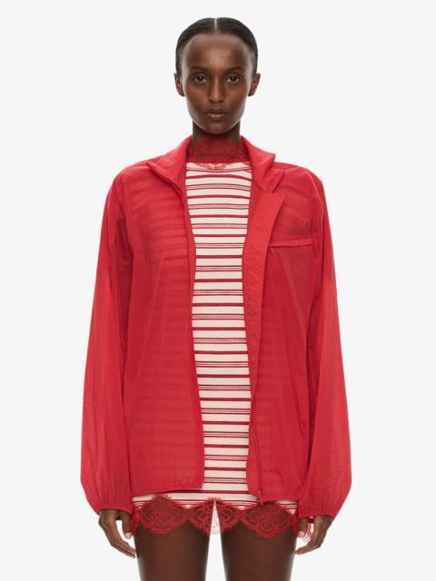 CHRISTOPHER ESBER Dannie Lucent Mottled Sheer Bomber