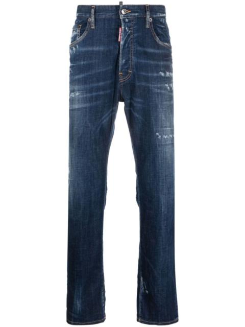 DSQUARED2 distressed straight-leg jeans