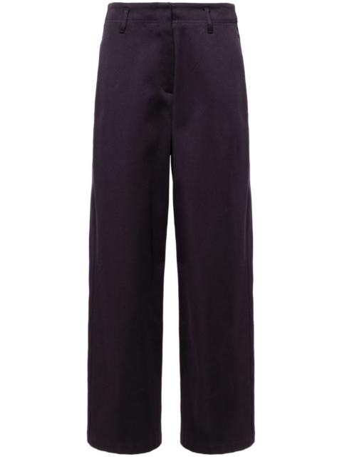forte_forte straight-leg cotton-blend trousers