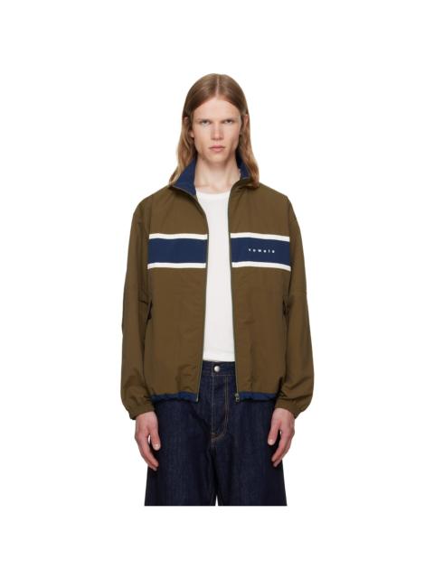 vowels Green Paneled Nylon Jacket