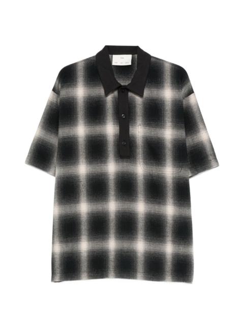 Song for the Mute check-pattern short-sleeve polo shirt