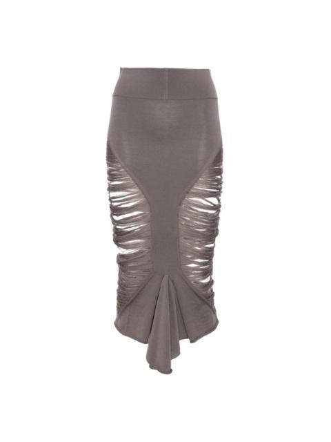 Rick Owens calf tanja skirt