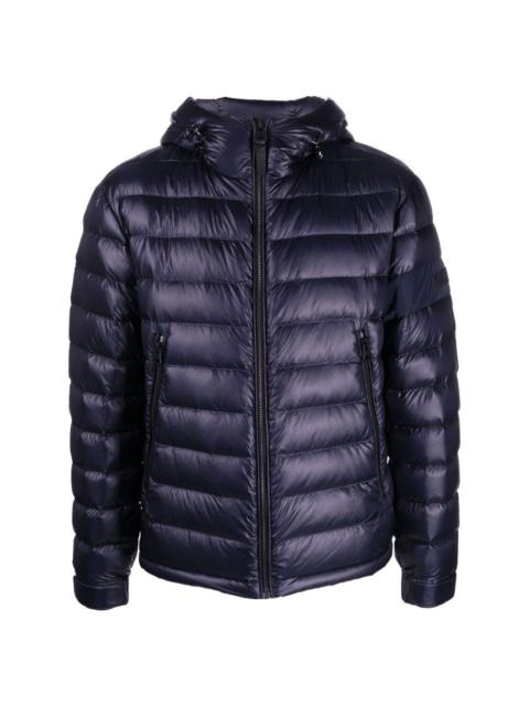 padded hooded down jacket
