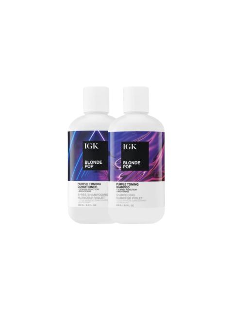 IGK Hair BLONDE POP SHAMPOO & CONDITIONER DUO