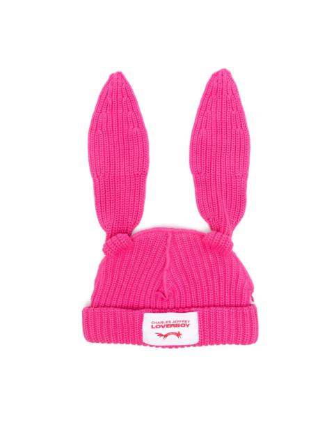 CHARLES JEFFREY LOVERBOY ears-detailed beanie